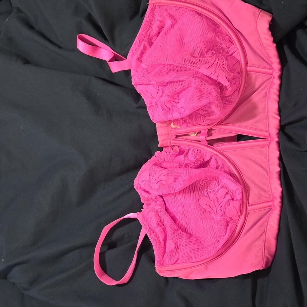 Auden Fuchsia Lace Bralette